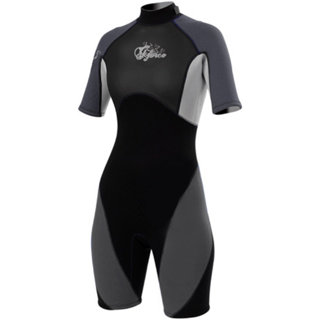 G-force Kvinders Shorty 3/2mm Våddragt Gf3303 I Grå - 2nd