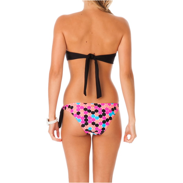 Rip Curl Kuta Bandeau Bikini Sæt Sort / Pink GSIBX4