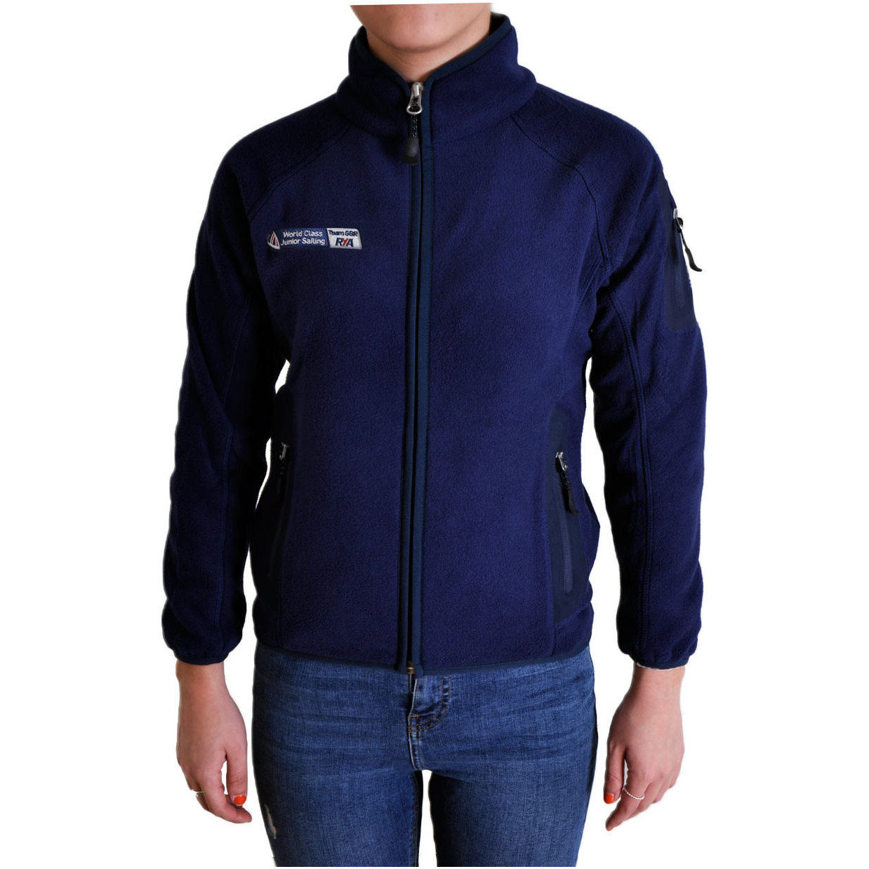 Henri Lloyd Junior TEAM GBR RYA Eco Fleece Jakke i MARINE Y20079RYA