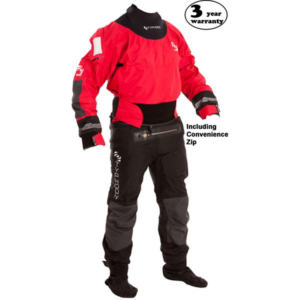 Typhoon Multisport 4 Fire LATEX SEAL Drysuit + Con Zip RED / BLACK 100140
