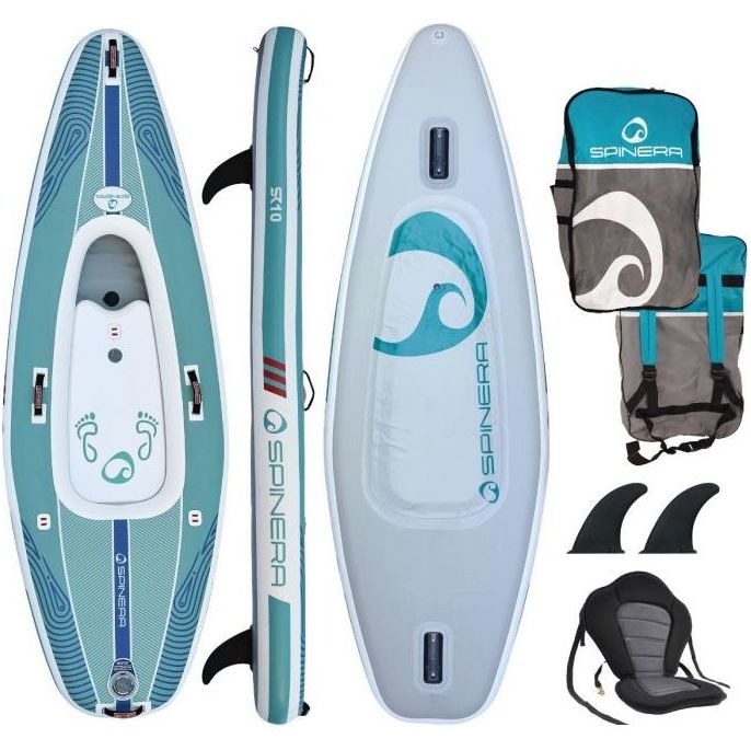 Spinera SK 10'0 1 Person Inflatable SupKayak Package - Blue