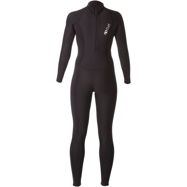 Rip Curl Dame Dawn Patrol 3/2mm GBS Back Zip Våddragt SORT WSM4GW