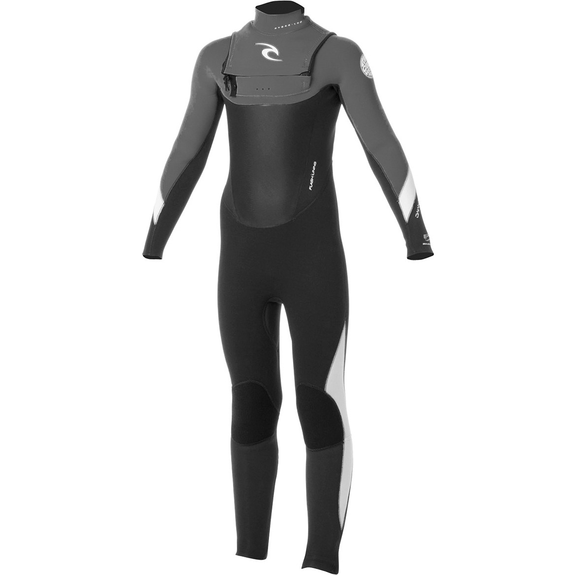 Rip Curl Junior Dawn Patrol 4 / 3mm ChestZip Wetsuit Black / Charcoal WSMXFB