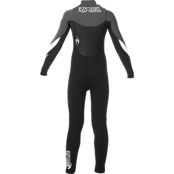 Rip Curl Junior Dawn Patrol 4 / 3mm ChestZip Wetsuit Black / Charcoal WSMXFB