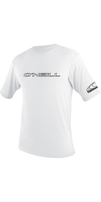 2026 ONeill Mens Basic Skins Kortærmet Solskjorte 3402 - White
