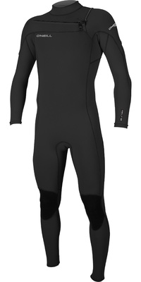 2026 Oneill Mænd Hammer 3/2mm Chest Zip Våddragt 4926 - Sort