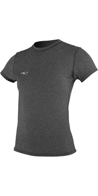 2026 ONeill Trvlr Hybrid Kortærmet Surf-T-shirt Til Kvinder 4675 - Graphite