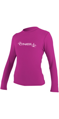 2026 ONeill Womens Basic Skins Langærmet Rash Tee FOX PINK 4340
