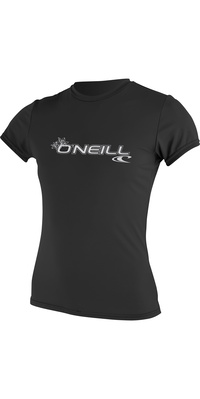 2026 Oneill Kvinders Grundlæggende Skins Kortærmet Rash Tee 3547 - Sort
