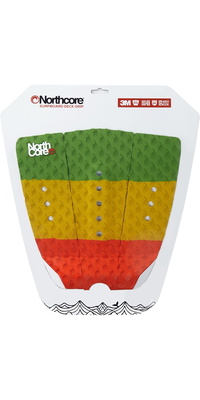 2026 Northcore Ultimate Grip Deck Pad The Rasta NOCO63G - Red / Green /... Yellow