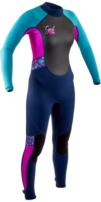 2020 Gul Junior Response 3/2mm Back Zip Våddragt Re1323-b7 - Navy / Rouge