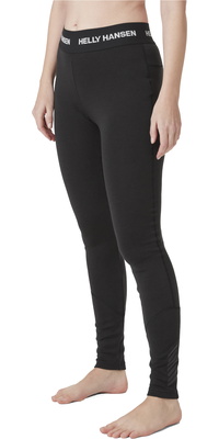 2025 Helly Hansen Dame Lifa Merino Mellemvægts Basisbukser 49380 - Black