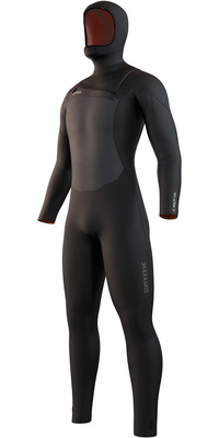 2026 Mystic Mens Voltt 6/ 4/3mm Chest Zip Hættevåddragt 35000.220000 - Black