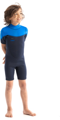 2026 Jobe Junior Boston 2mm Back Zip Shorty Våddragt 3036210 - Blå