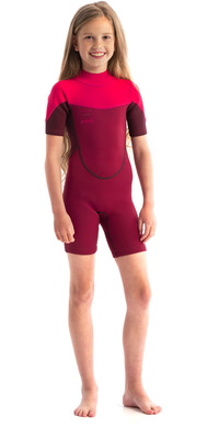 2026 Jobe Junior Boston 2mm Back Zip Shorty Våddragt 3036210 - Hot Pink