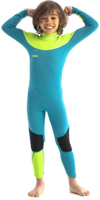 2026 Jobe Junior Boston 3/2mm Back Zip Våddragt 3035210 - Blågrøn