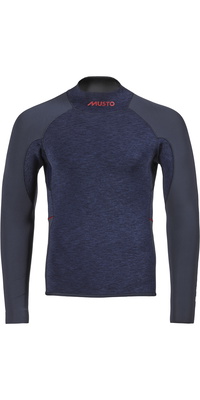 2026 Musto Herre Flexlite Alumin 3,0 Langærmet 3mm Neopren Top 82073 - Midnight Marl