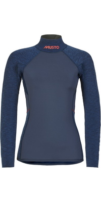 2026 Musto Flexlite Aluminium 3.0 Langærmet Top Til Kvinder 82083 - Midnight Merg