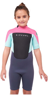 Rip Curl Junior Omega 1.5mm Back Zip Shorty Våddragt 113 Bsp - Pink