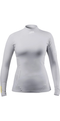 2026 Zhik Dame Øko Langærmet Spandex Top DTP-0063-W-PLT - Platinum