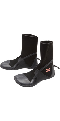 2025 Billabong Womens Synergy 3mm Hidden Split Toe Wetsuit Boots ABJWW00102 - Sort