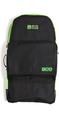 2026 Bulldog Bodyboard Taske Bdbbb - Sort / Neongrøn