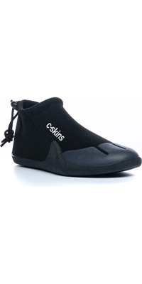 2026 C-skins Junior Legend 3mm Rund Tå Reef Støvler C-rblej - Sort / Flash Green / Charcoal
