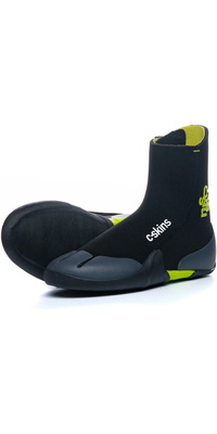 2026 C-Skins Junior Legend 5mm Neoprenstøvler Med Lynlås Og Rund Snude C-BOLE5JZ - Black / Flash Green / Charcoal