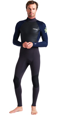 2026 C-Skins Man Element 3/2mm Back Zip Våddragt C-el32stm - Antracit / Skifer / Lime