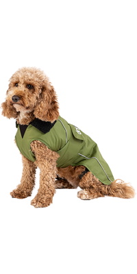 2026 Dryrobe Hundejakke V3DRDC - Black / Mørkegrøn