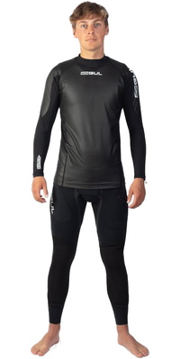 2026 Gul Mens Code Zero Vaprskin Langærmet Termo-overdel Cz0002 - Sort