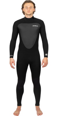 2026 Generøs Mand Response 3/2mm Gbs Back Zip Våddragt Re1231-c1 - Sort