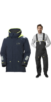 2026 Helly Hansen Herre Skagen Offshore Jakke Og Bukser Sejldragt 3425534254 - Ebony / Navy