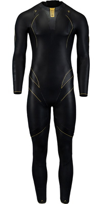 2026 Huub Mens Alchemy 3/ 5mm Back Zip Svømmevåddragt ALCHEMY1 - Black / Grå / Gold