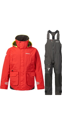 2026 Musto Herre BR1 Channel Jakke Og Bukser Sejladsdragt 82399B - True Red / Black
