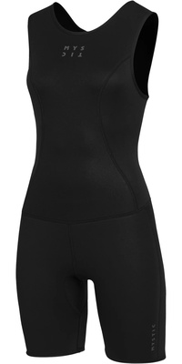 2025 Mystic Womens Brand 2mm Zip Free Kort Jane Våddragt - Black