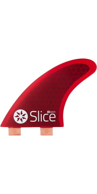 2026 Northcore Slice Ultra Light Hex Core S3 FCS-kompatible Surfbræt-finner SLI-01 Red