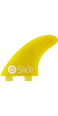 2026 Northcore Slice Ultra Light Hex Core S3 FCS-kompatible Surfbræt-finner SLI-01 Yellow
