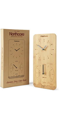 2026 Northcore Vægmonteret Bamboo Tids- Og Tidevandsur Portræt NOCO088D