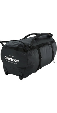 2026 Northcore Duffeltaske Med Hjul 110L NOCO123DC - Black / Hvid