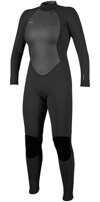 2025 Oneill Kvinder Reactor Ii 3/2mm Back Zip Våddragt 5042 - Sort