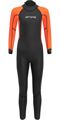2026 Orca Junior Vitalis Squad Hi-Vis svømmevåddragt NN971201 - Sort