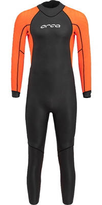 2026 Orca Herre Vitalis Hi-Vis Back Zip Open Water Swim Wetsuit NN27 - Black