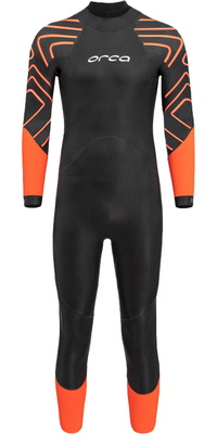 2026 Orca Zeal Hi-Vis Back Zip Open Water Swim Wetsuit NN2Z - Herre Black