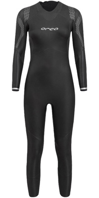 2026 Orca Womens Zeal Perform Back Zip Open Water Svømmevåddragt NN6F4601 - Black