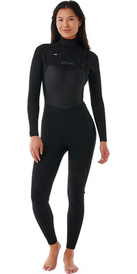2025 Rip Curl Kvinder Dawn Patrol 5/3mm Chest Zip Våddragt 14SWFS - Black