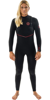 2025 Rip Curl Kvinder Flashbomb Fusion 5/3mm Zip Free Våddragt 15HWFS - Black