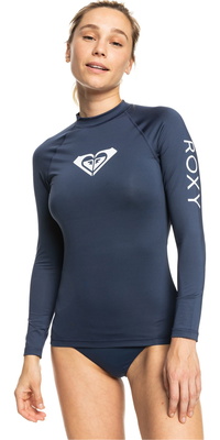 2026 Roxy Kvinders Whole Hearted Langærmet Lycra Vest Erjwrr03547 - Mood Indigo