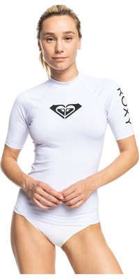 2026 Roxy Kvinders Whole Hearted Kortærmet Lycra Vest Erjwr03548 - Bright White