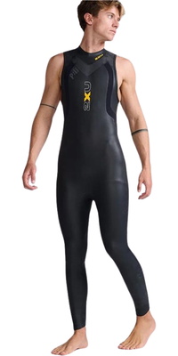 2026 2XU Herre Propel P:1 Ærmeløs Svømmevåddragt MW4992c - Black / Ambition